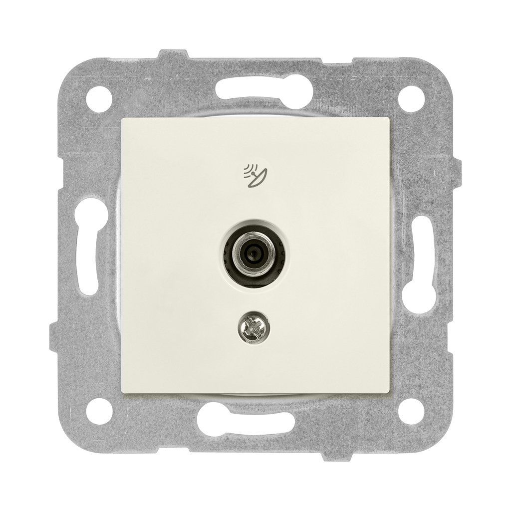 Viko Meridian/ Karre Krem Uydu Prizi F Konnektörlü Geçişli 10Db (Mek+Düğ/Kap.) Çerçeve Hariç 90967238 12 Ad