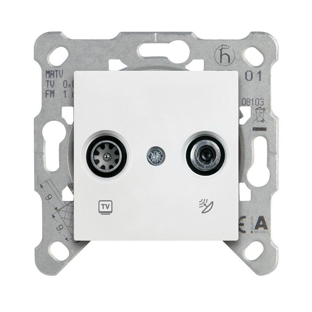 Viko Meridian/ Karre Beyaz Uydu Prizi Sonlu (Tv-Sat) (Mek+Düğ/Kap.) Çerçeve Hariç 90967085 12 Ad