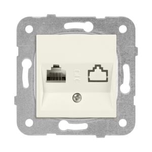 Viko Meridian/ Karre Krem Tekli Data Prizi (Rj45 Cat6) (Mek+Düğ/Kap.) Çerçeve Hariç 90967278 12 Ad