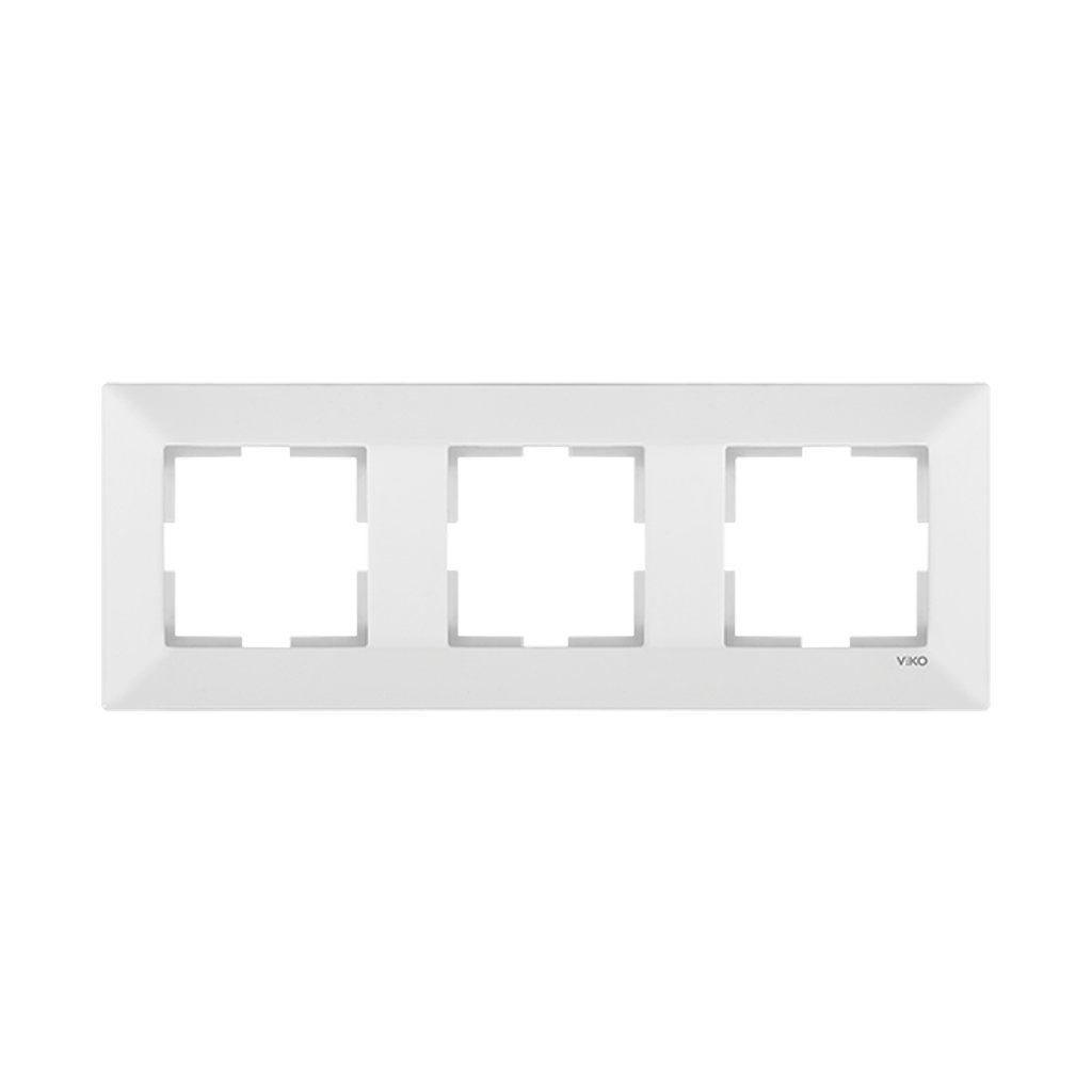 Viko Meridian Beyaz Üçlü Yatay Çerçeve 90979003 10 Ad