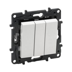 Legrand Raventi Kumanda Mekanizması Beyaz Üçlü Anahtar 768103