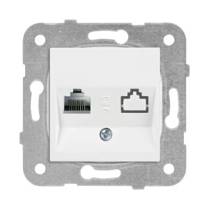 Viko Meridian/ Karre Beyaz Tekli Data Prizi (Rj45 Cat5E) (Mek+Düğ/Kap.) Çerçeve Hariç 90967032 12 Ad