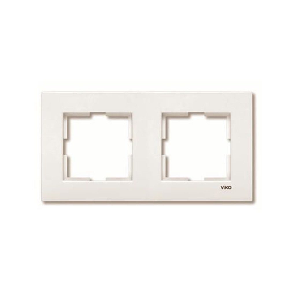 Viko Meridian/ Karre Krem İkili S/A Çerçeve 90960216 10 Ad