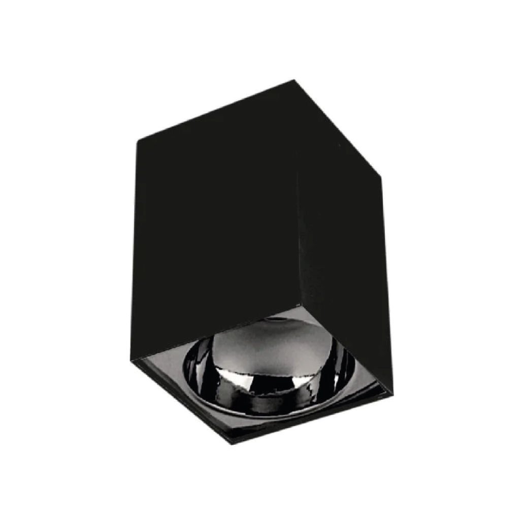 Cata Bergama Sıva Üstü Led Armatür Siyah+Platin Gu10 Duy Boş Kasa CT-5420SP