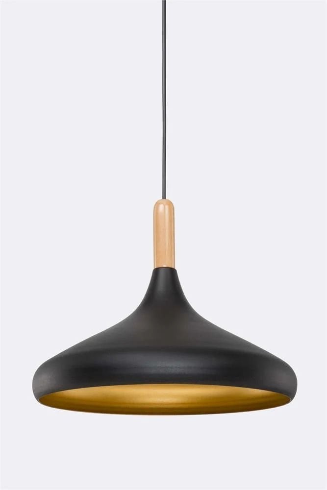 Cata Dekoratif Sarkıt Armatür Siyah+ Gold E27 100Cm Kablo + 29Cm Armatür CT-8219