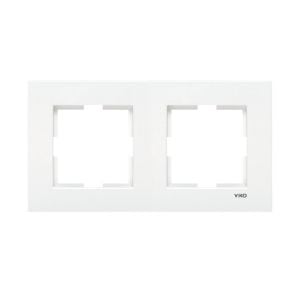 Viko Karre Beyaz İkili Yatay Çerçeve 90960201