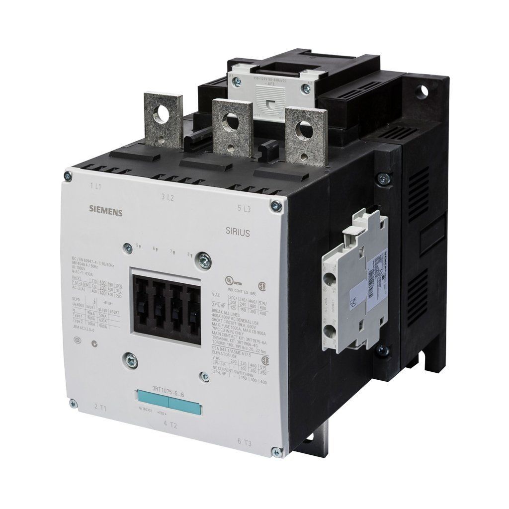 Siemens Sirius Kontaktör 200Kw 400A/230V Ac 2No+2Nc Boy:S12 3RT1075-6AP36