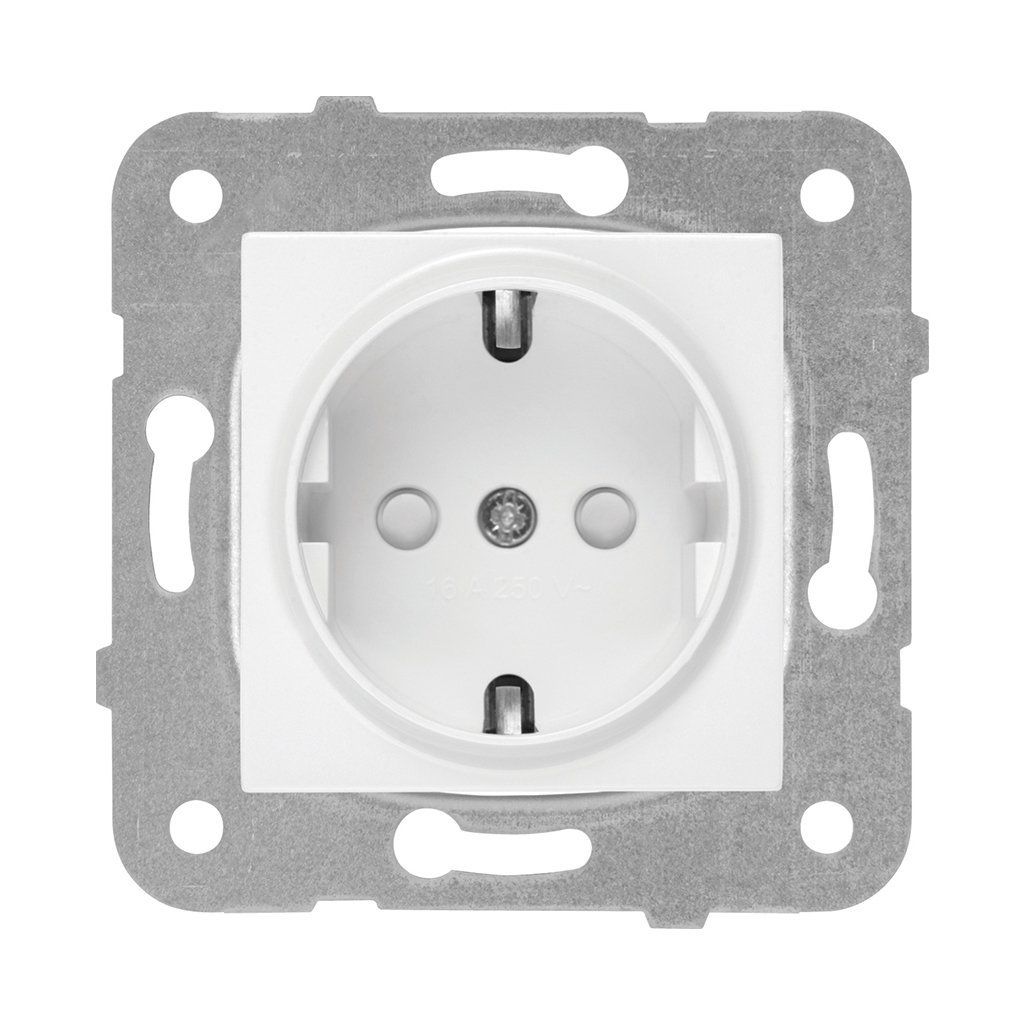 Viko Meridian/ Karre Beyaz Çocuk Korumalı Topraklı Priz (Mek+Düğ/Kap.) Çerçeve Hariç 90967042