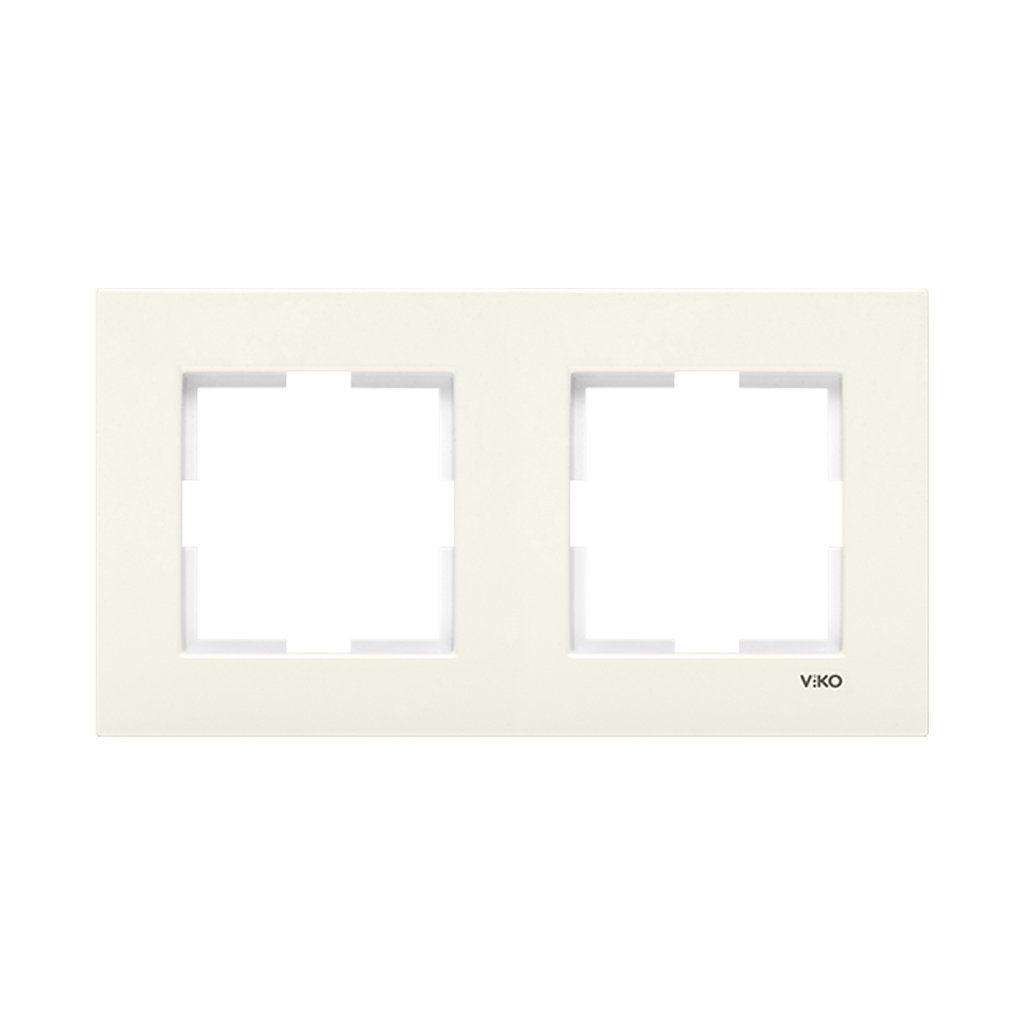 Viko Karre Krem İkili Yatay Çerçeve 90960211