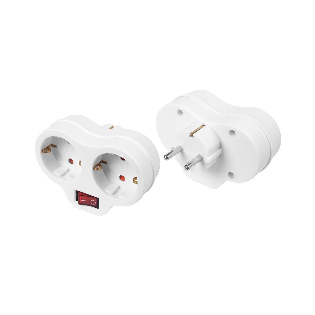 Viko İkili Anahtarlı Topraklı Fiş-Priz 90301803 20 Ad