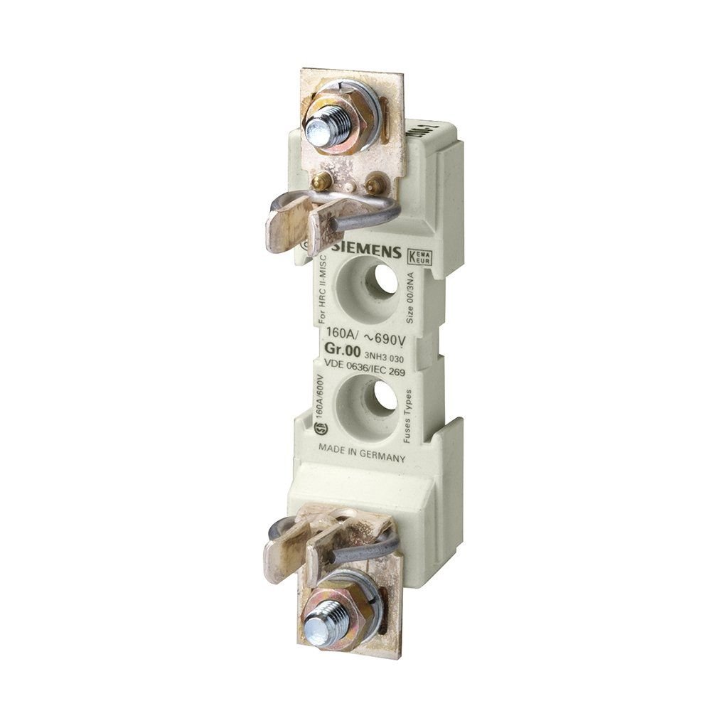 Siemens NH-Bıçaklı Sigorta Altlığı 160 A Monofaze Boy 000/Boy 00 34mm 3NH3030