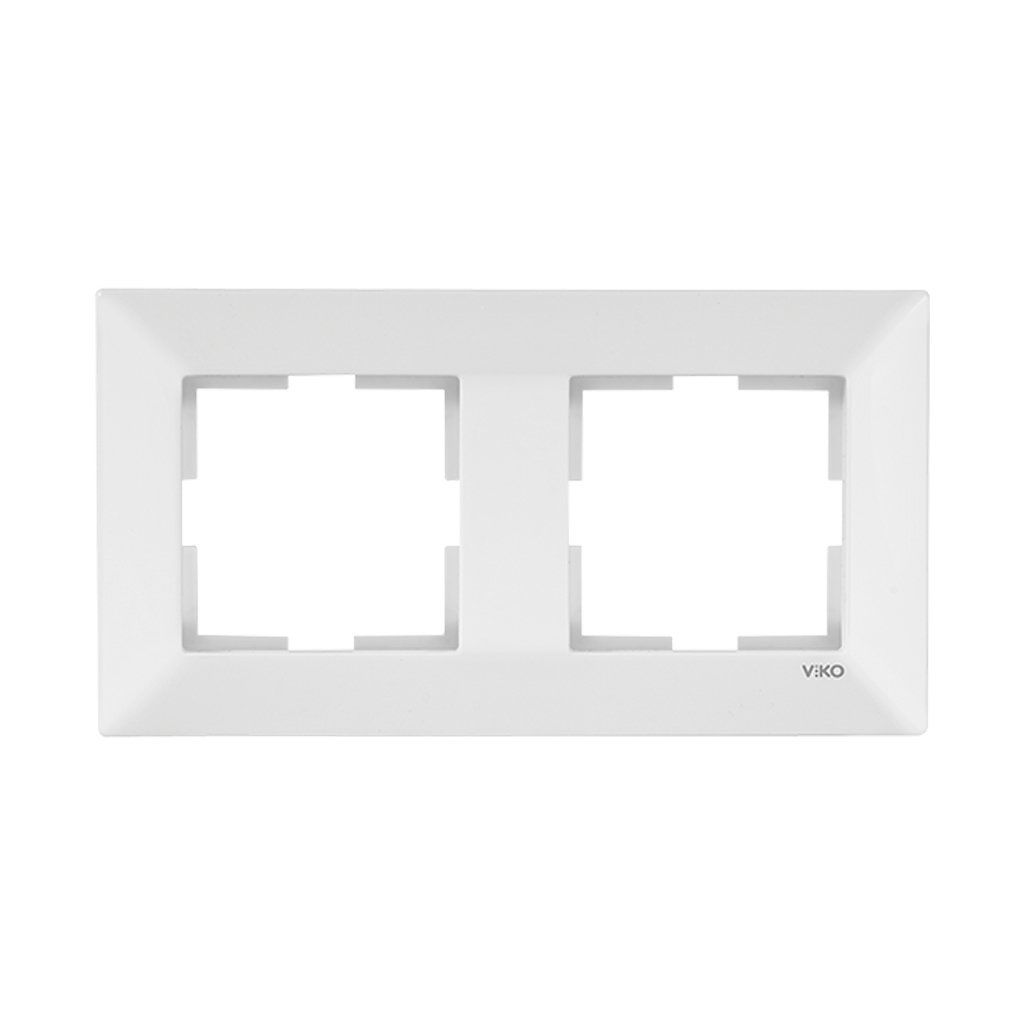 Viko Meridian Beyaz İkili Yatay Çerçeve 90979002