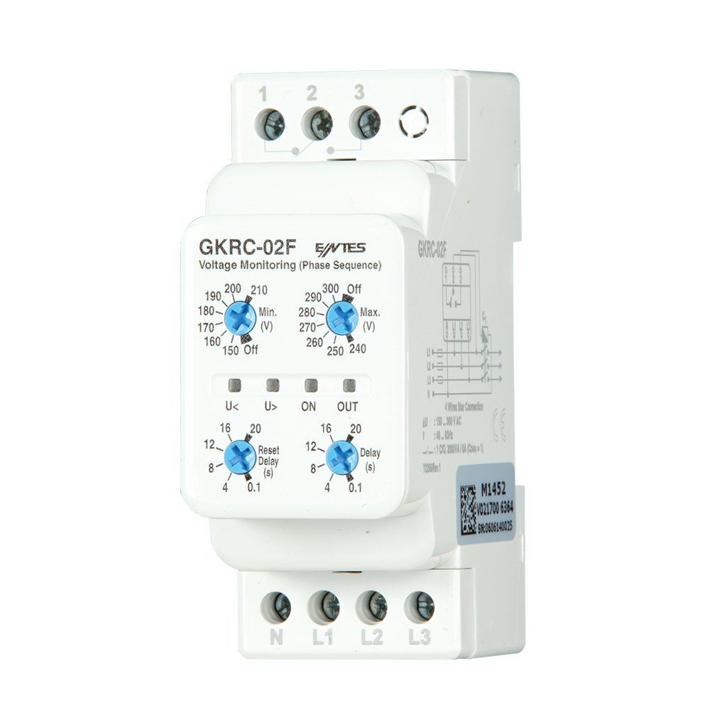 Entes GKRC-02F Pk28 230V T/İ 3 Cap.(Notr Hatalı) Gerilim Koruma Rölesi M3958