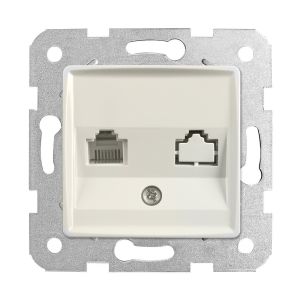 Viko Rollina/ Linnera Krem Nümeris Telefon Prizi (Rj11) (Mek+Düğ/Kap.) Çerçeve Hariç 90441013 12 Ad