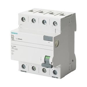 Siemens 5SV5646-6 Trifaze 3 Faz+Nötr 63A/300Ma Kaçak Akım Koruma Rölesi