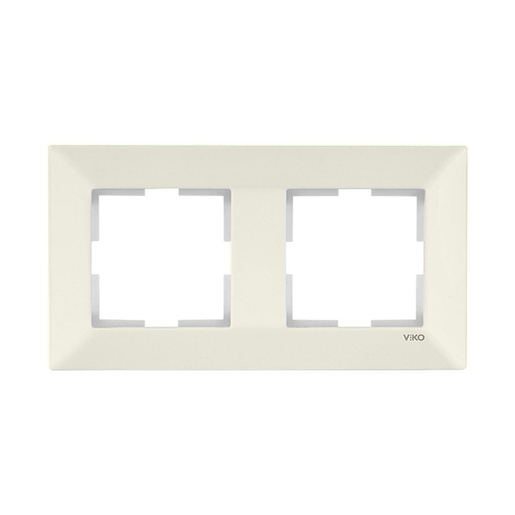 Viko Meridian Krem İkili Yatay Çerçeve 90979012