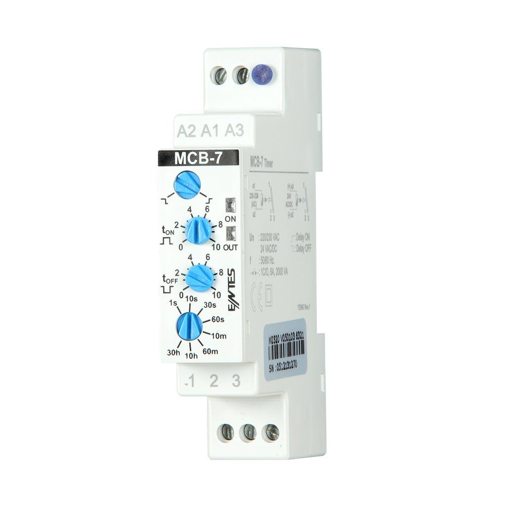 Entes MCB-7 12-240Vac/Dc Beslemelı T/İ Elektronik Zaman Rolesi M2988-M4116