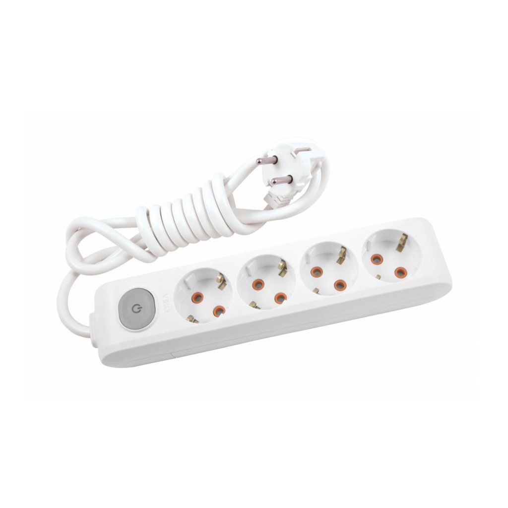 Viko Multi-Let Dörtlü Grup Priz Anahtarlı Topraklı Kablolu Çocuk Korumalı 3 Mt 90117403