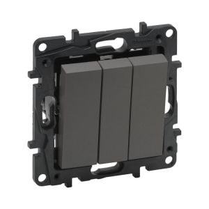 Legrand Raventi Selectıon Kumanda Mekanizması Titanyum Üçlü Anahtar 768803