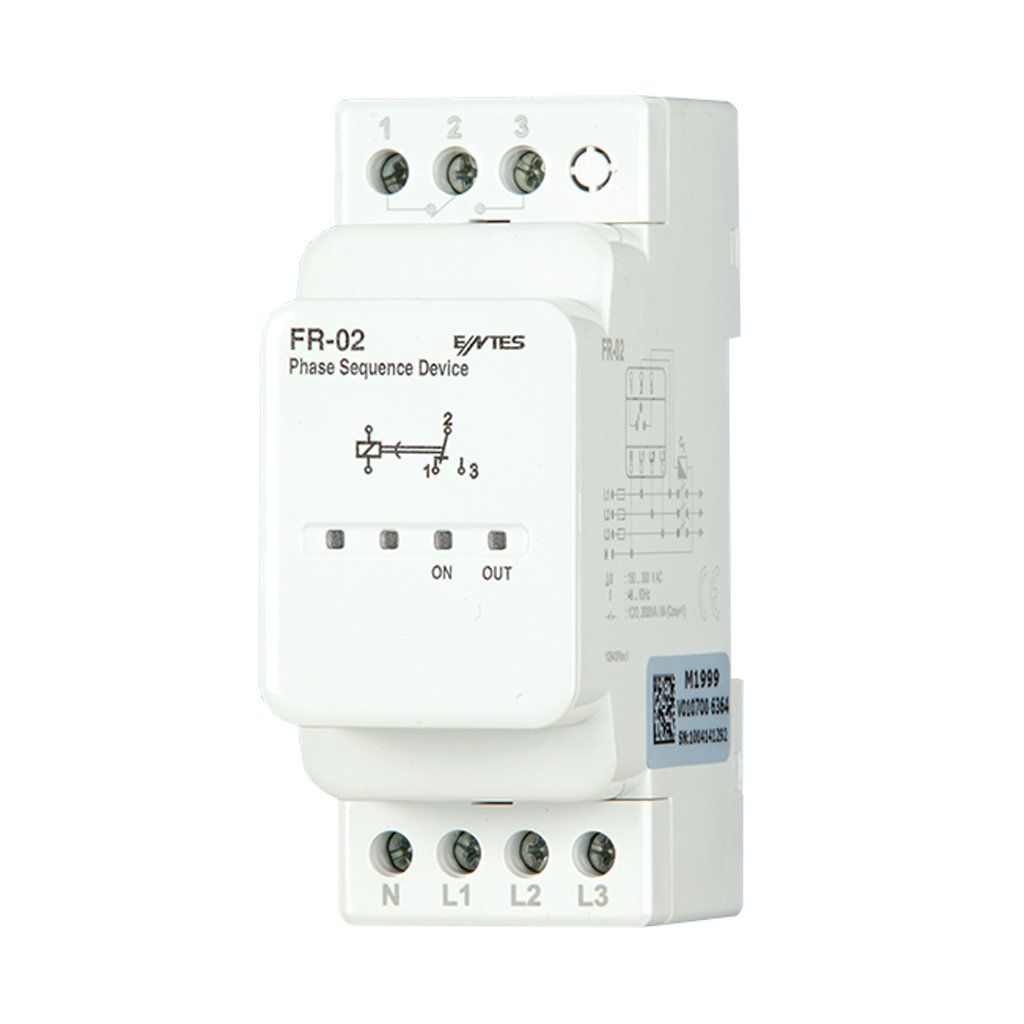 Entes FR-02 Pk28 230V T/İ 3 Cap. (Notr Hatalı) Faz Sırası Rölesi M3559