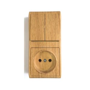 Viko Vera Meşe Dikey İkili Kombine Komütatör + Priz 90682089 12 Ad