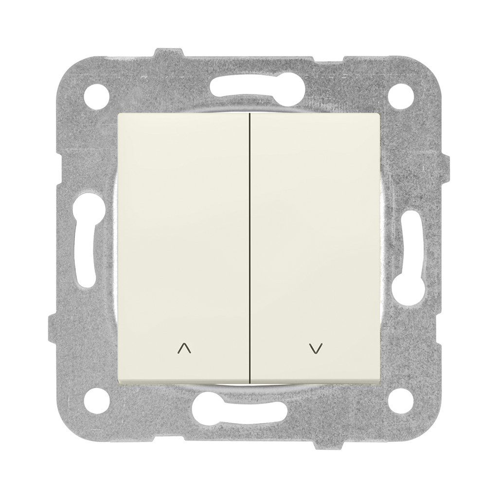 Viko Meridian/ Karre Krem Jaluzi Kumanda Anahtarı (Mek+Düğ/Kap.) Çerçeve Hariç 90967216