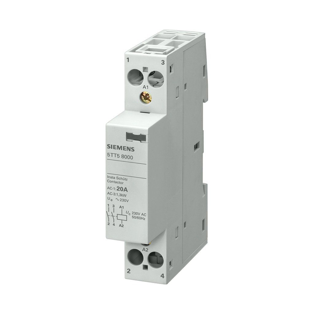 Siemens 5TT5801-0 Insta Kontaktör 20A/250V 1No+1Nc