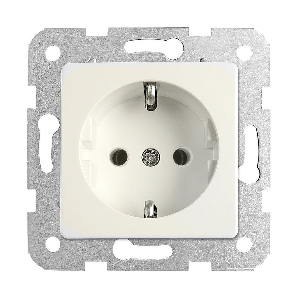 Viko Rollina/ Linnera Krem Topraklı Priz (Mek+Düğ/Kap.) Çerçeve Hariç 90441008