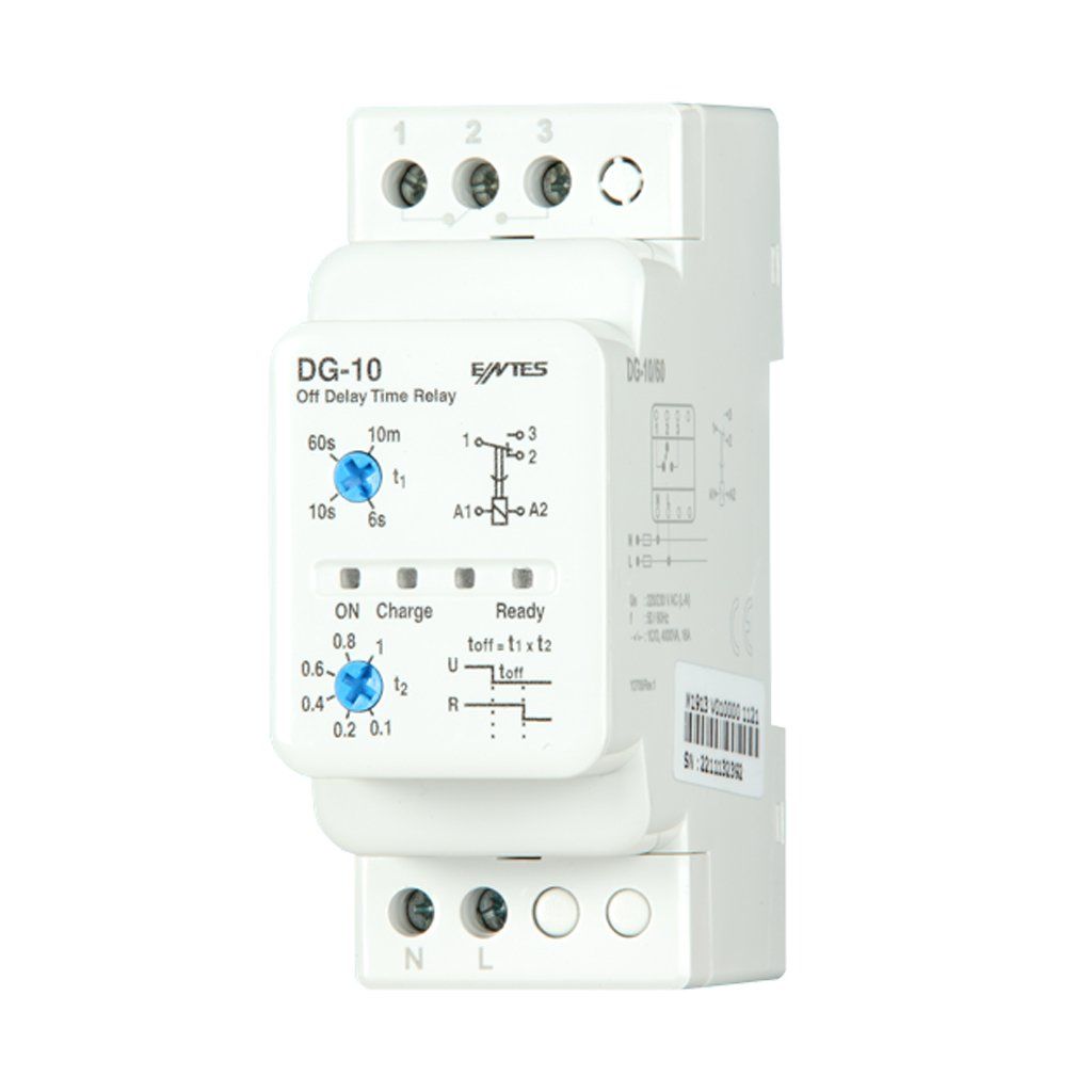 Entes DG-10 Pk28 220Vac T/İ Düşmede Gecikmeli Elektronik Zaman Rölesi M1913-M4066