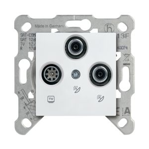 Viko Meridian/ Karre Beyaz Uydu Prizi Geçiflli (Sat-Tv-Rd) 13Db (Mek+Düğ/Kap.) Çerçeve Hariç 90967052 12 Ad