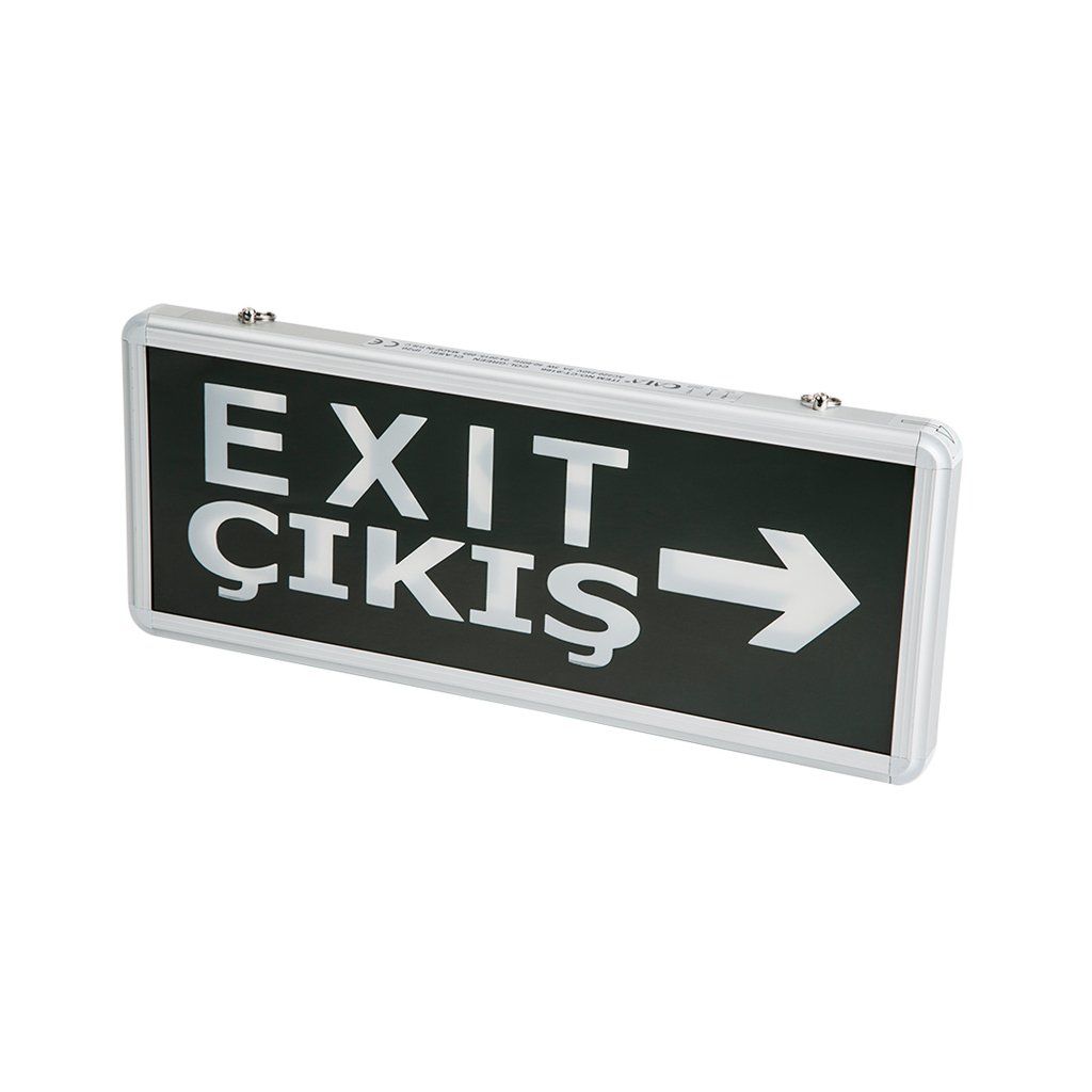 Cata Exit Çıkış Armatürü Ledli 3 Saat Akülü Ct-9166
