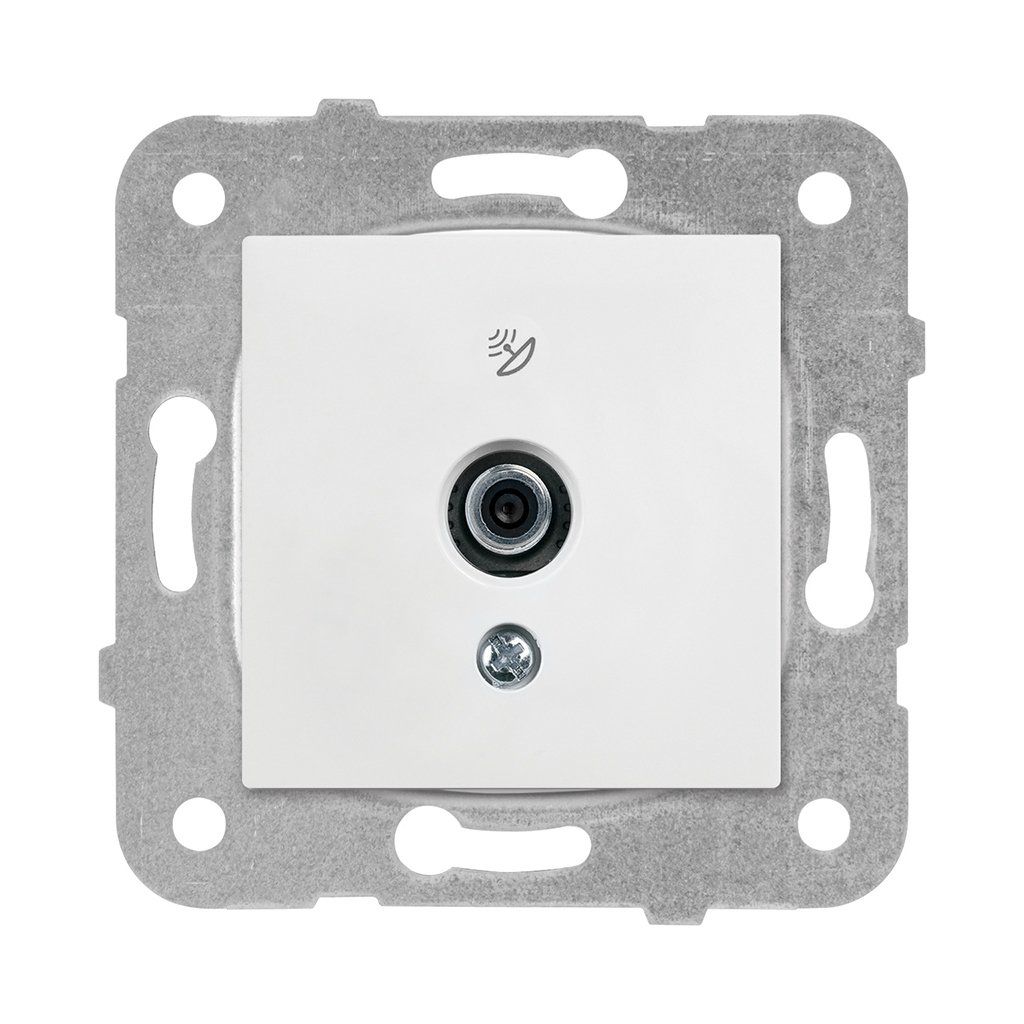 Viko Meridian/ Karre Beyaz Uydu Prizi Sonlu (Sat-Tv-Rd) (Mek+Düğ/Kap.) Çerçeve Hariç 90967041