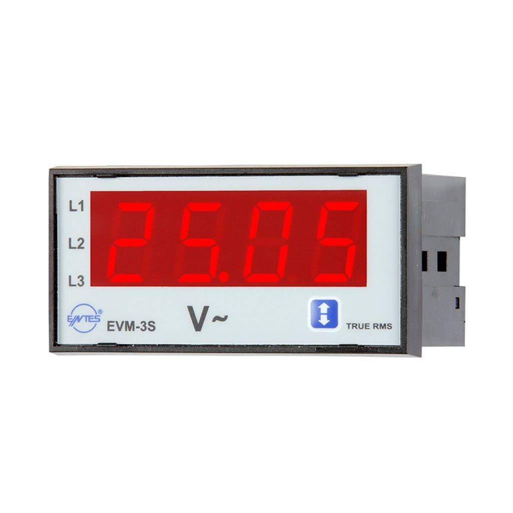 Entes EVM-3-48 48x96 220Vac T/İ Elektronik Voltmetre M0019