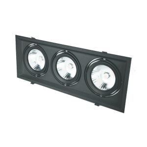 Cata Halospot Led Spot Armatür 3 Lü Siyah Kasa Ct-5505