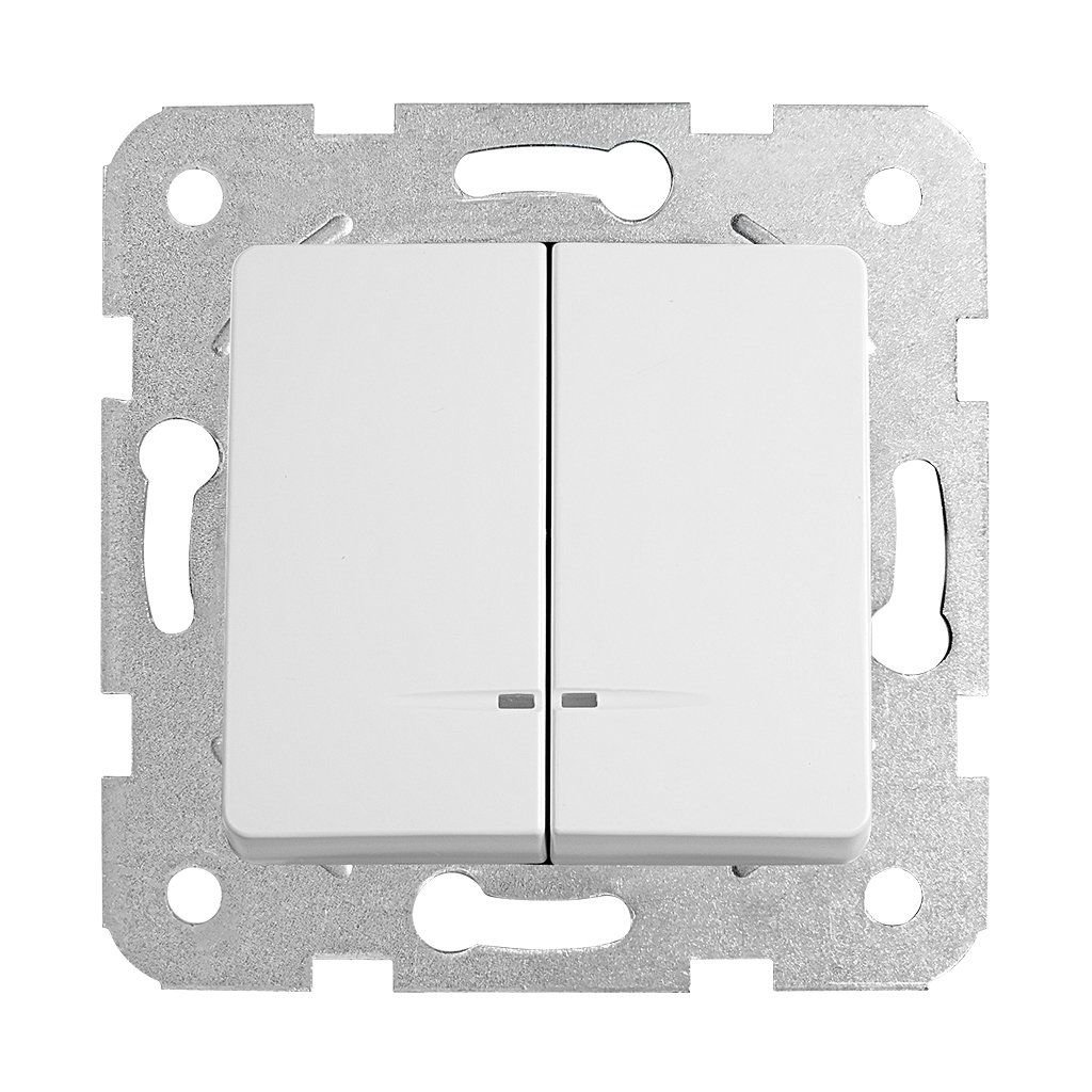 Viko Rollina/ Linnera Beyaz Işıklı Komütatör (Mek+Düğ/Kap.) Çerçeve Hariç 90440050