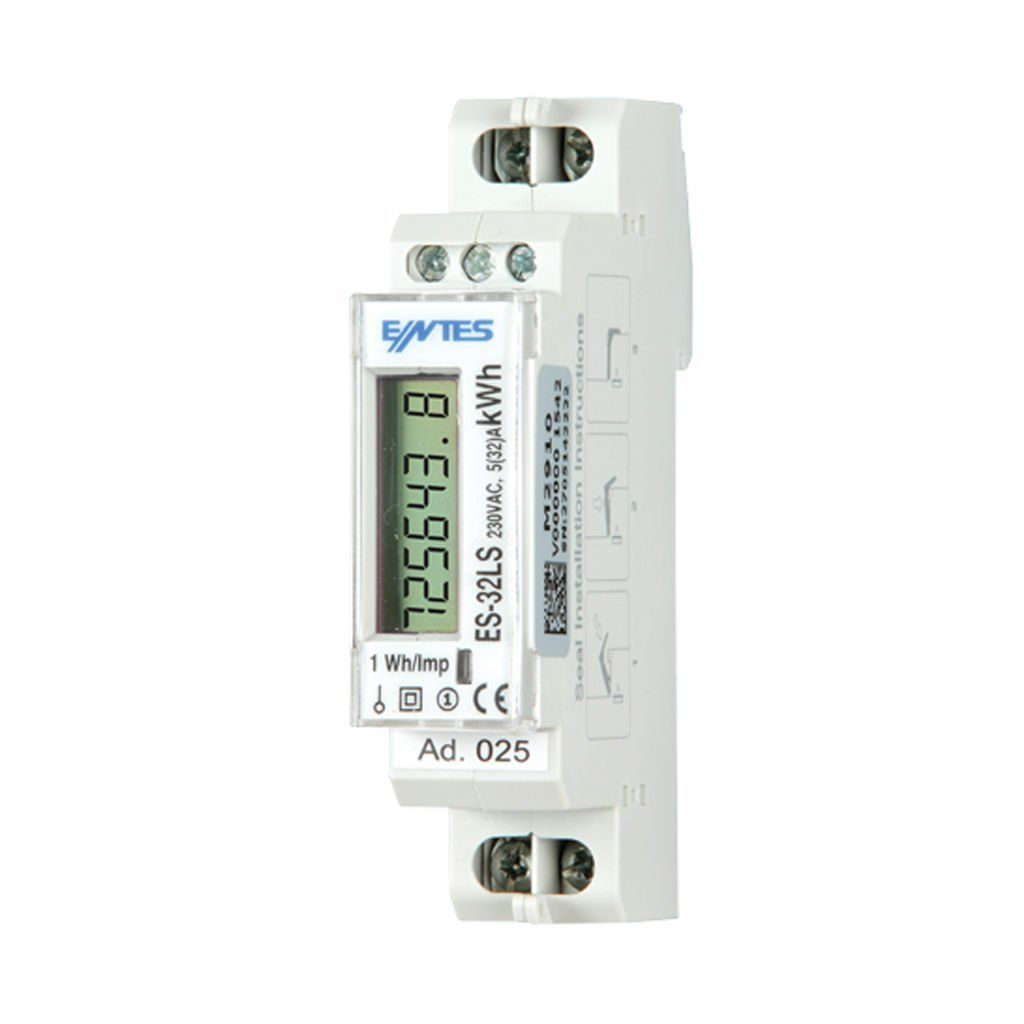 Entes Es-32L Güç Ve Enerji Ölçer Lcd Ekranlı Aktif Enerji Sayacı 32A M1139