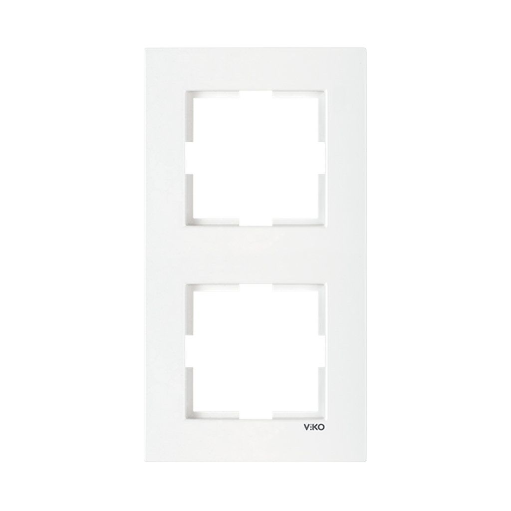 Viko Karre Beyaz İkili Dikey Çerçeve 90960221