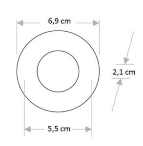 Cata 1W Cob Ledli Mobil Spot Mavi Krom Kasa Ct-5209M