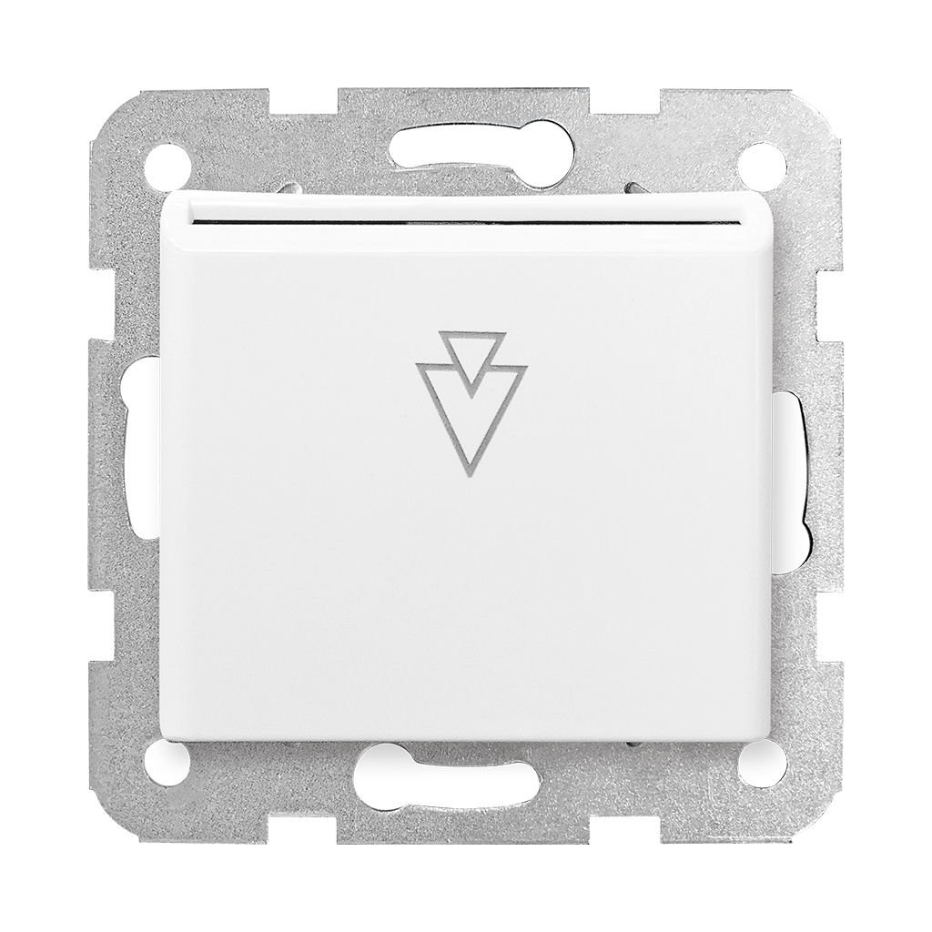 Viko Meridian - Karre Beyaz Mekanik Anahtarlı Energy Saver 5V Escr (Mekanizma+Düğme/Kapak Dahil) 90967118