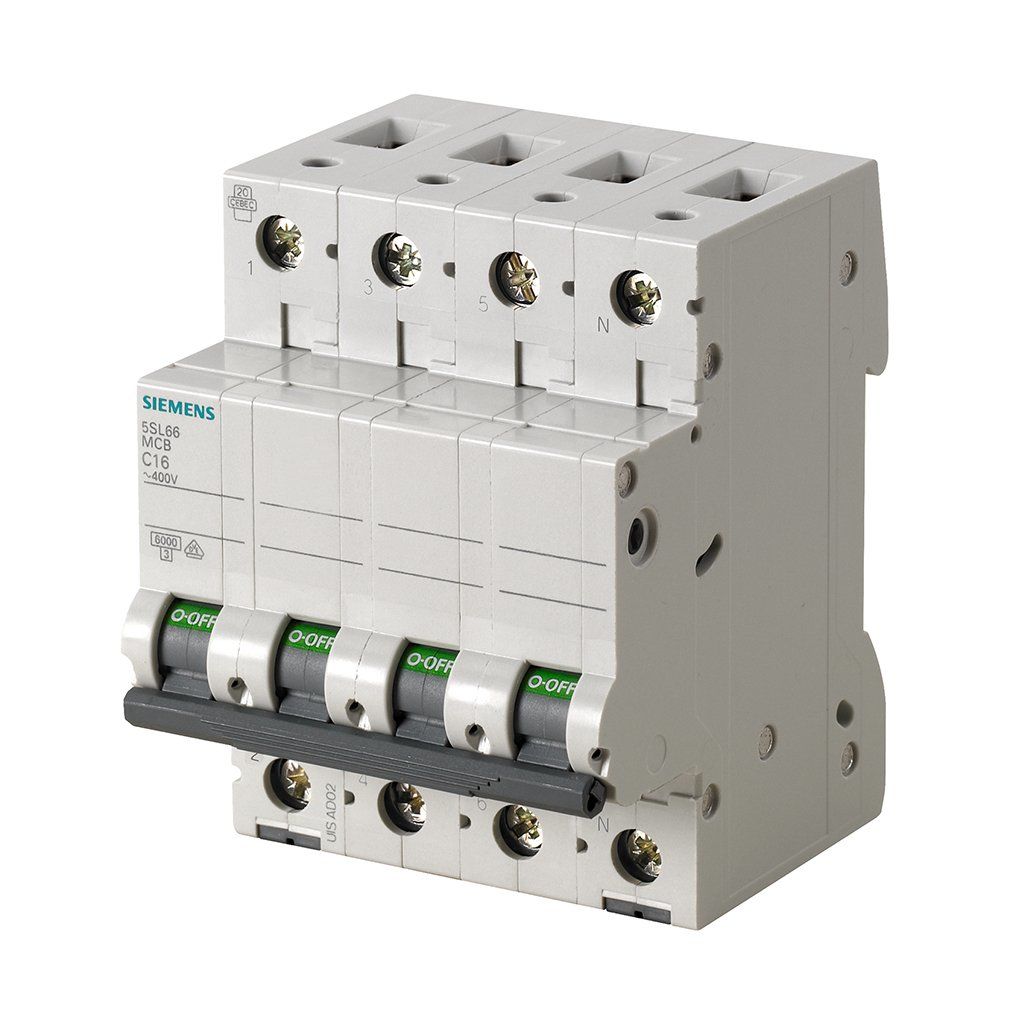 Siemens 5SL6620-7YA 3Faz+Nötr C Tipi 6Ka/20Amp Anahtarlı Otomatik Sigorta