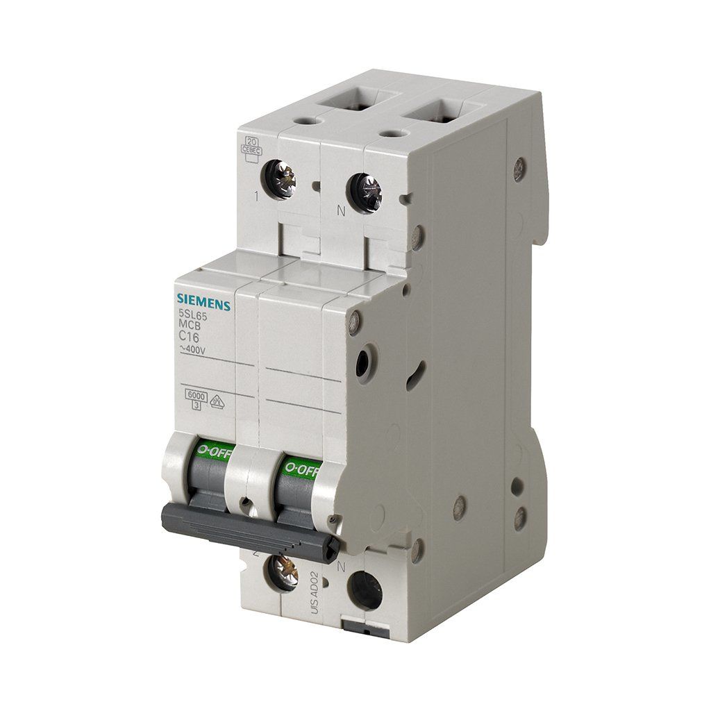Siemens 5SL6516-7 1Faz+Nötr C Tipi 6Ka/16Amp Anahtarlı Otomatik Sigorta