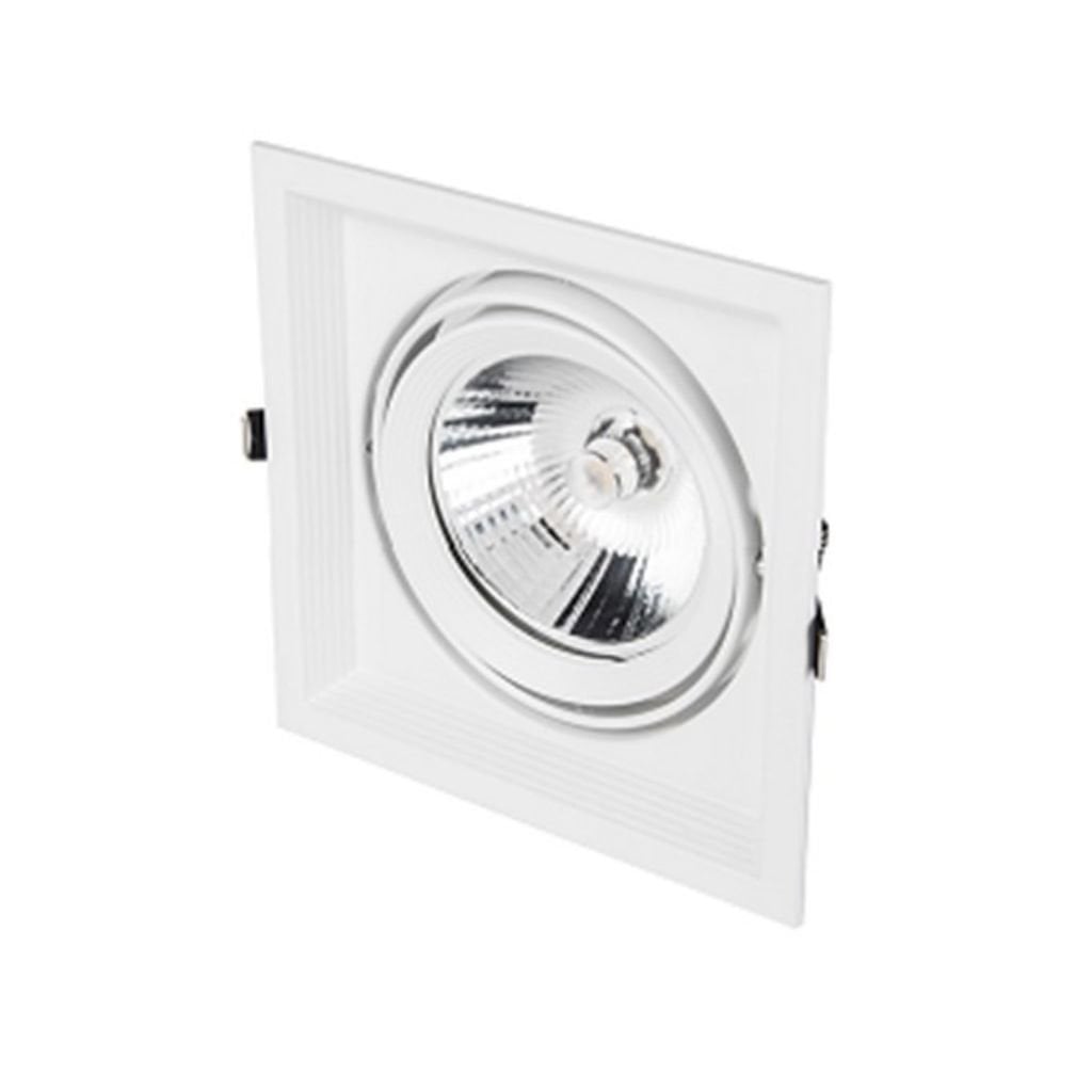 Cata Halospot Led Armatür Tekli Beyaz Kasa Ar111 Boş Kasa CT-5500