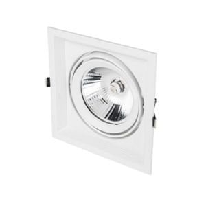 Cata Halospot Led Armatür Tekli Beyaz Kasa Ar111 Boş Kasa CT-5500