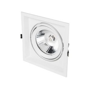 Cata Halospot Led Armatür Tekli Beyaz Kasa Ar111 Boş Kasa CT-5500