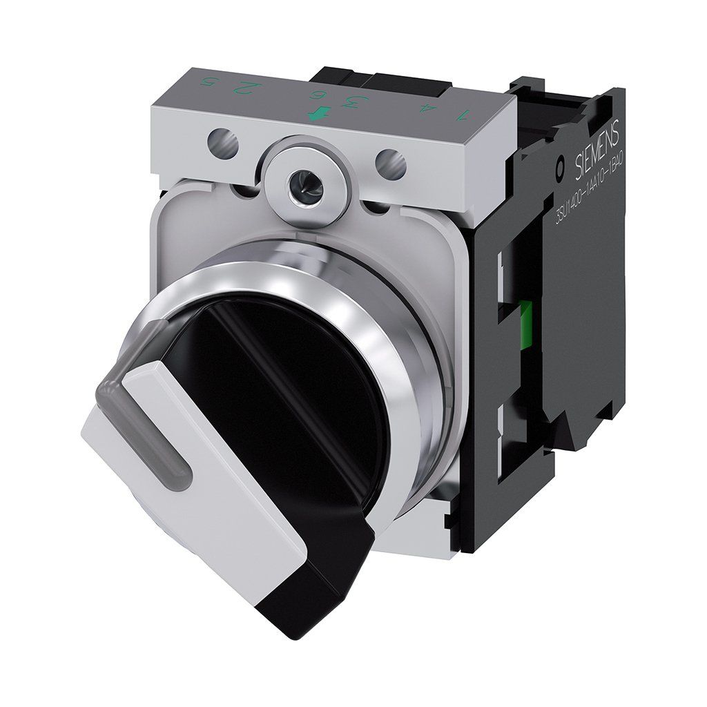 Siemens 3SU1150-2BF60-1BA0 Komple Mandal Buton Metal 1No 0-1 Pozisyonlu Işıklandırılabilir Kalıcı Mandal Buton Metal