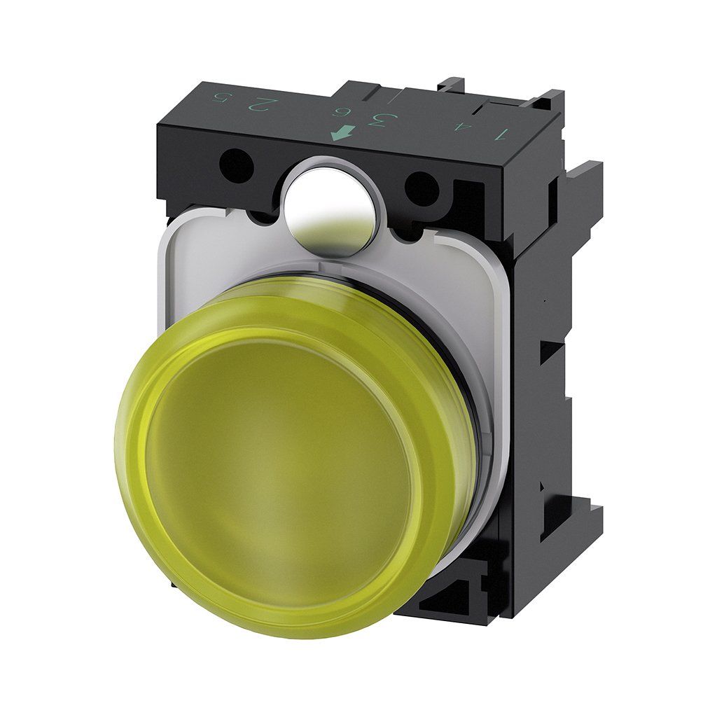 Siemens 3SU1106-6AA30-1AA0 Komple Sinyal Lamba 230V Ac Sarı