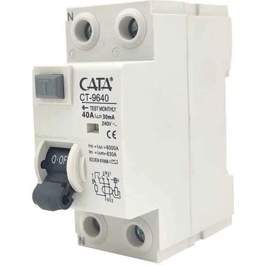 Cata Kaçak Akım Koruma Monofaze 2X40A 30Ma CT-9640