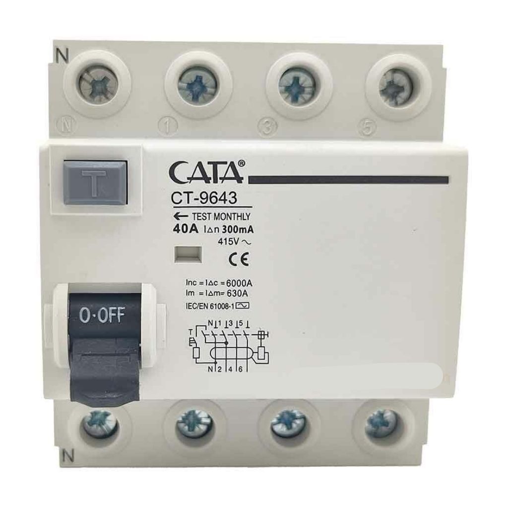 Cata Kaçak Akım Koruma Trifaze 4X40A 300Ma CT-9643