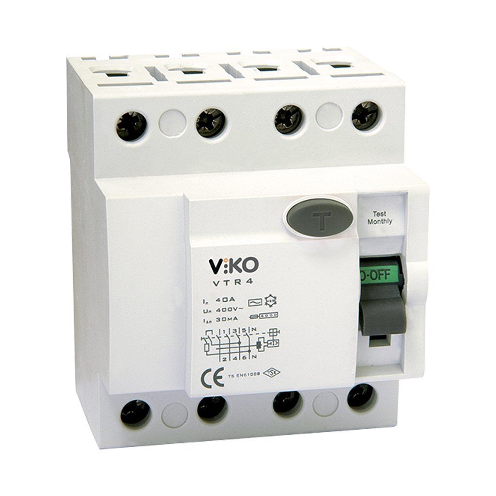 Viko Kaçak Akım Koruma Rölesi Ac Tip 30 Ma 4X80A VTR4-8030