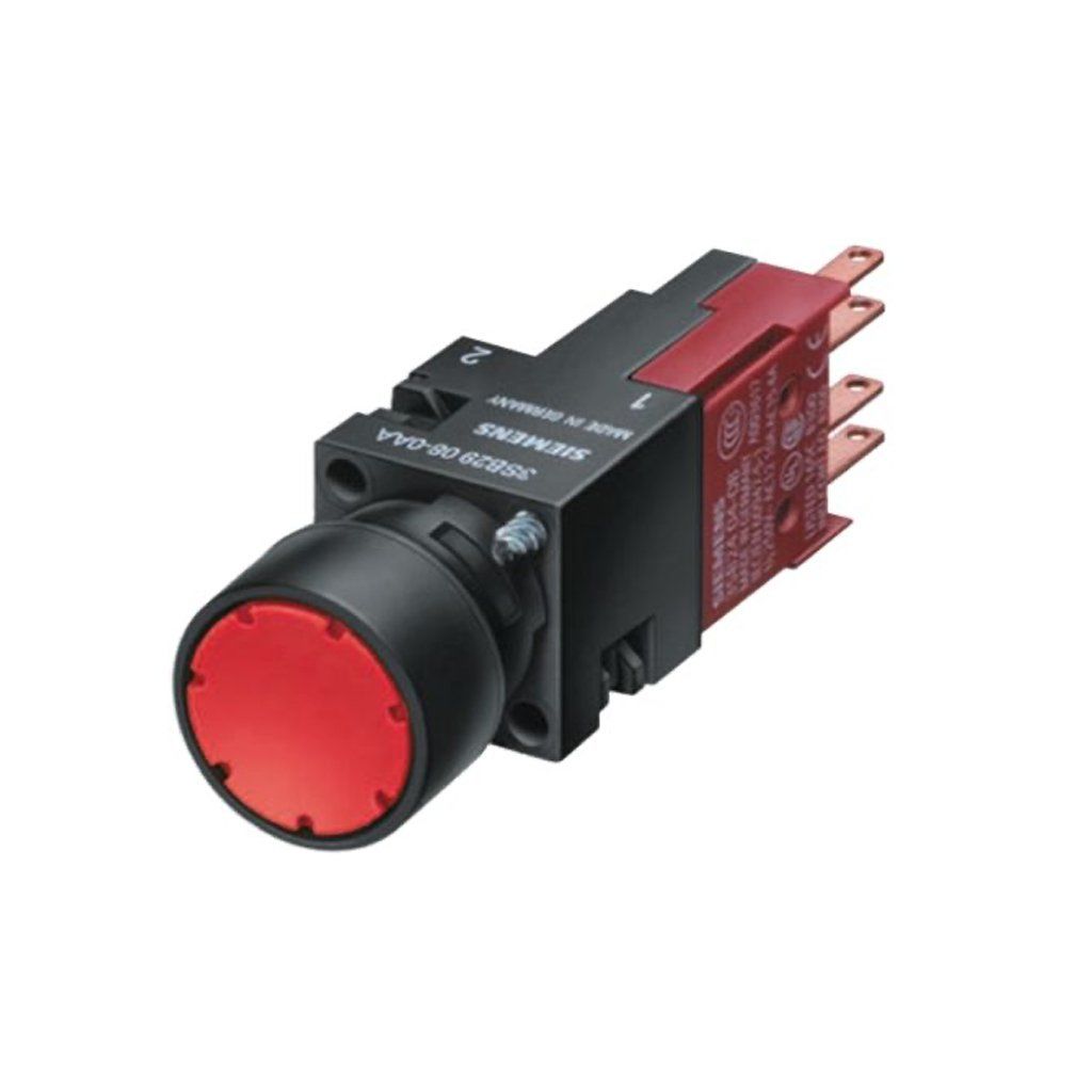 Siemens 3SB2227-0AC01 3Sb2 Plastik Seri Komple Işıklı Butonlar Duy Ve 24V Ampul Dahil Kırmızı Buton 1Nc